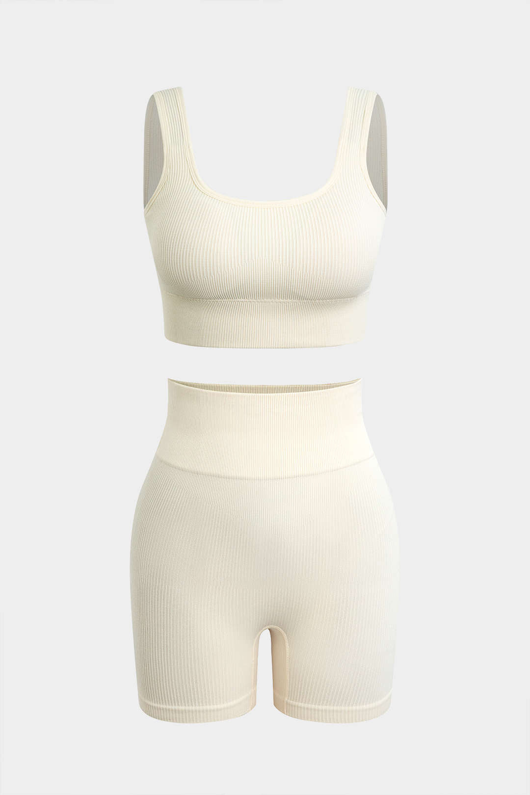 Conjunto Básico De Camiseta Sin Mangas Y Shorts Para Yoga