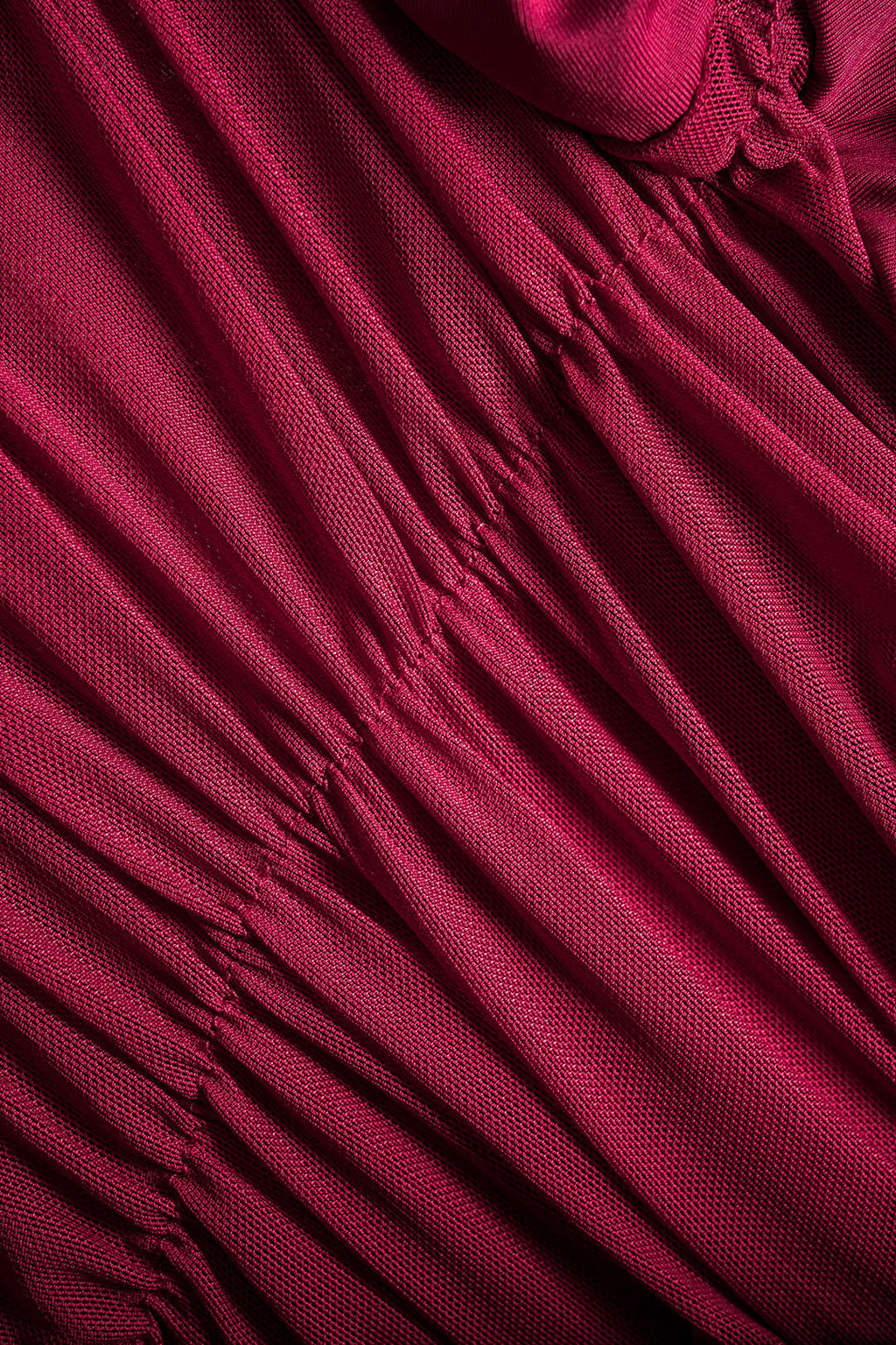 Mesh Patchwork Off Shoulder Ruched Long Sleeve Maxi Dress