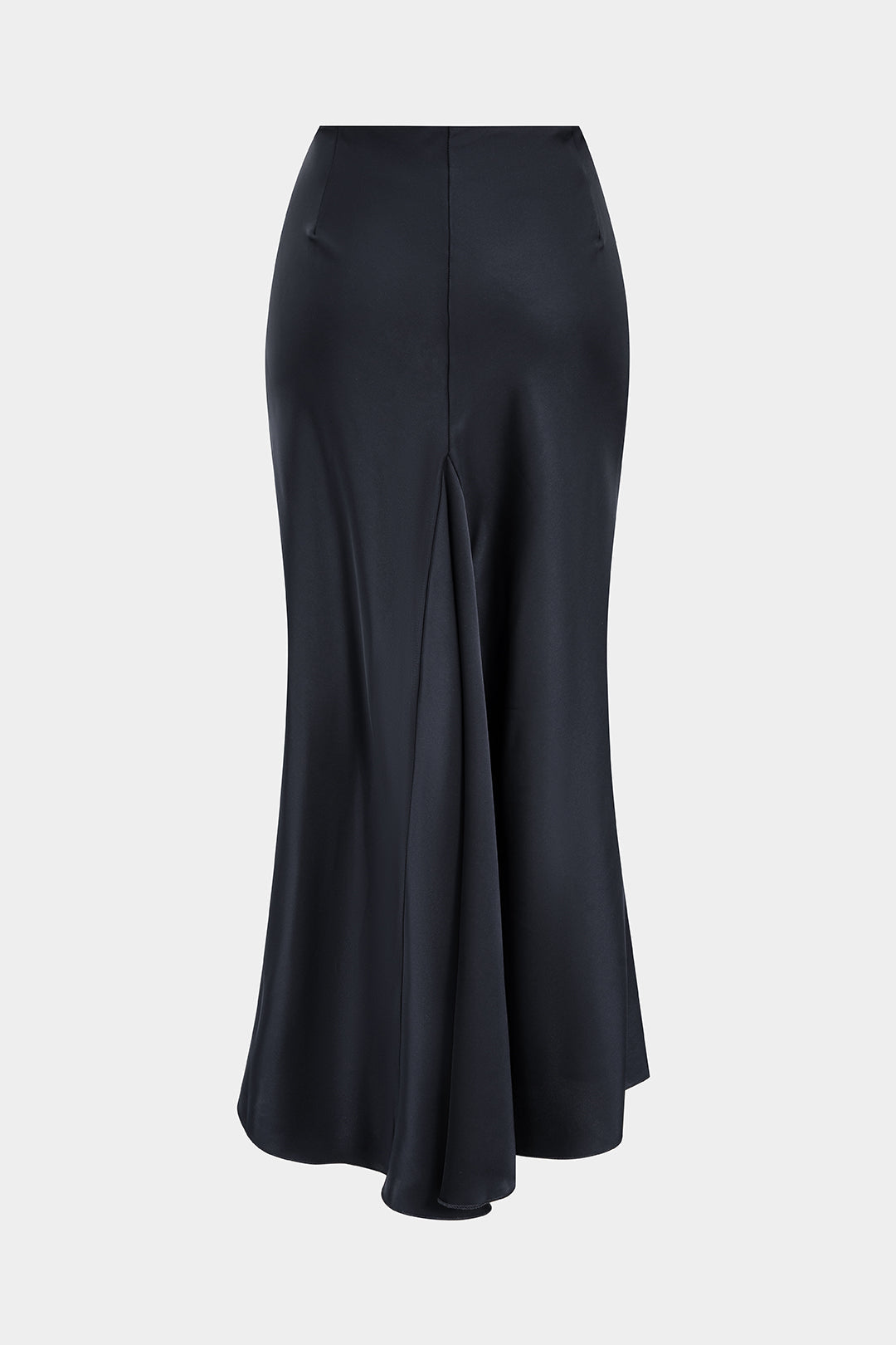 חצאית אסימטרית עם קפלים סאטן 