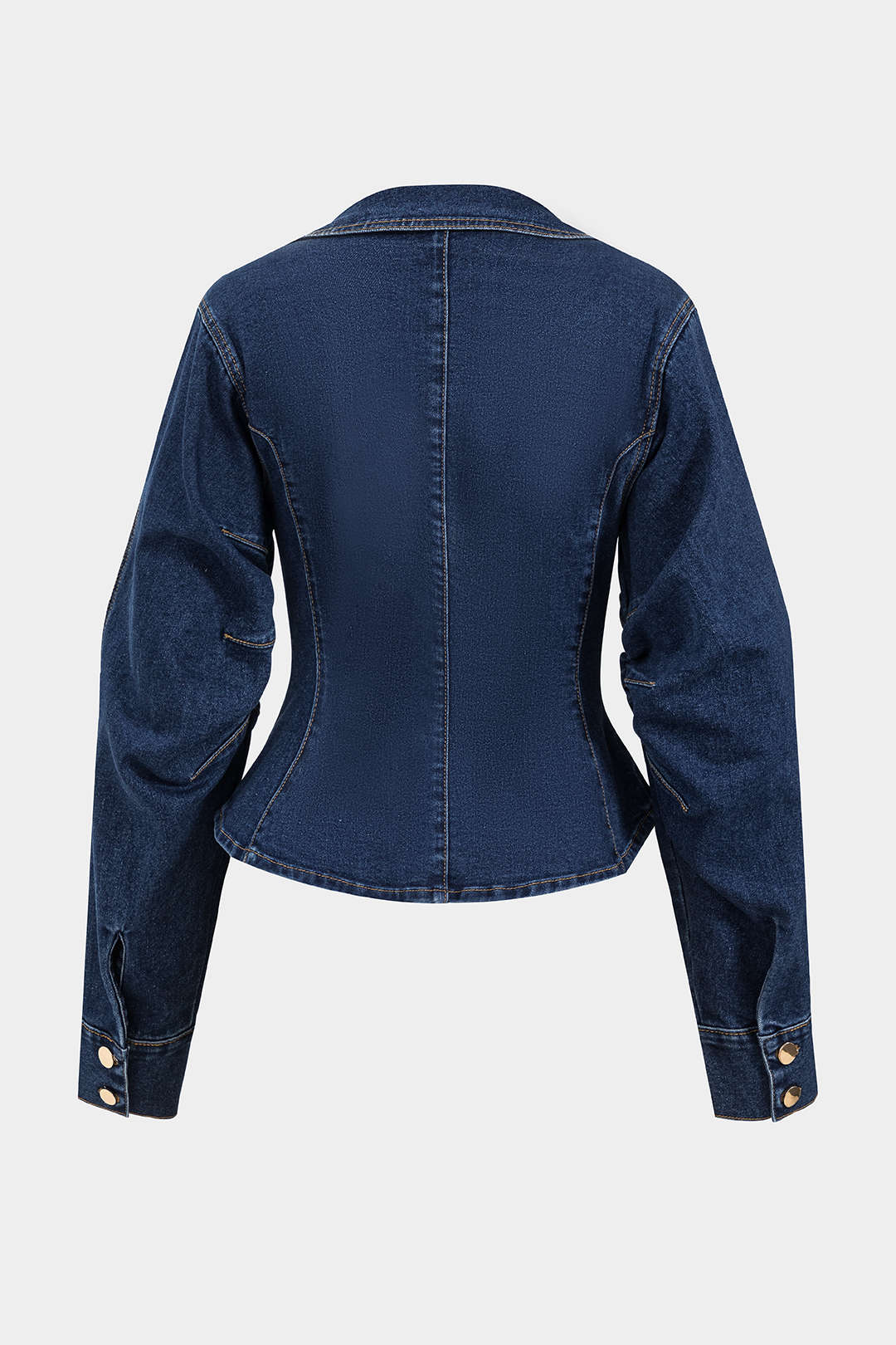 Cazadora Denim Exterior Con Botones Metálicos Para Mujer