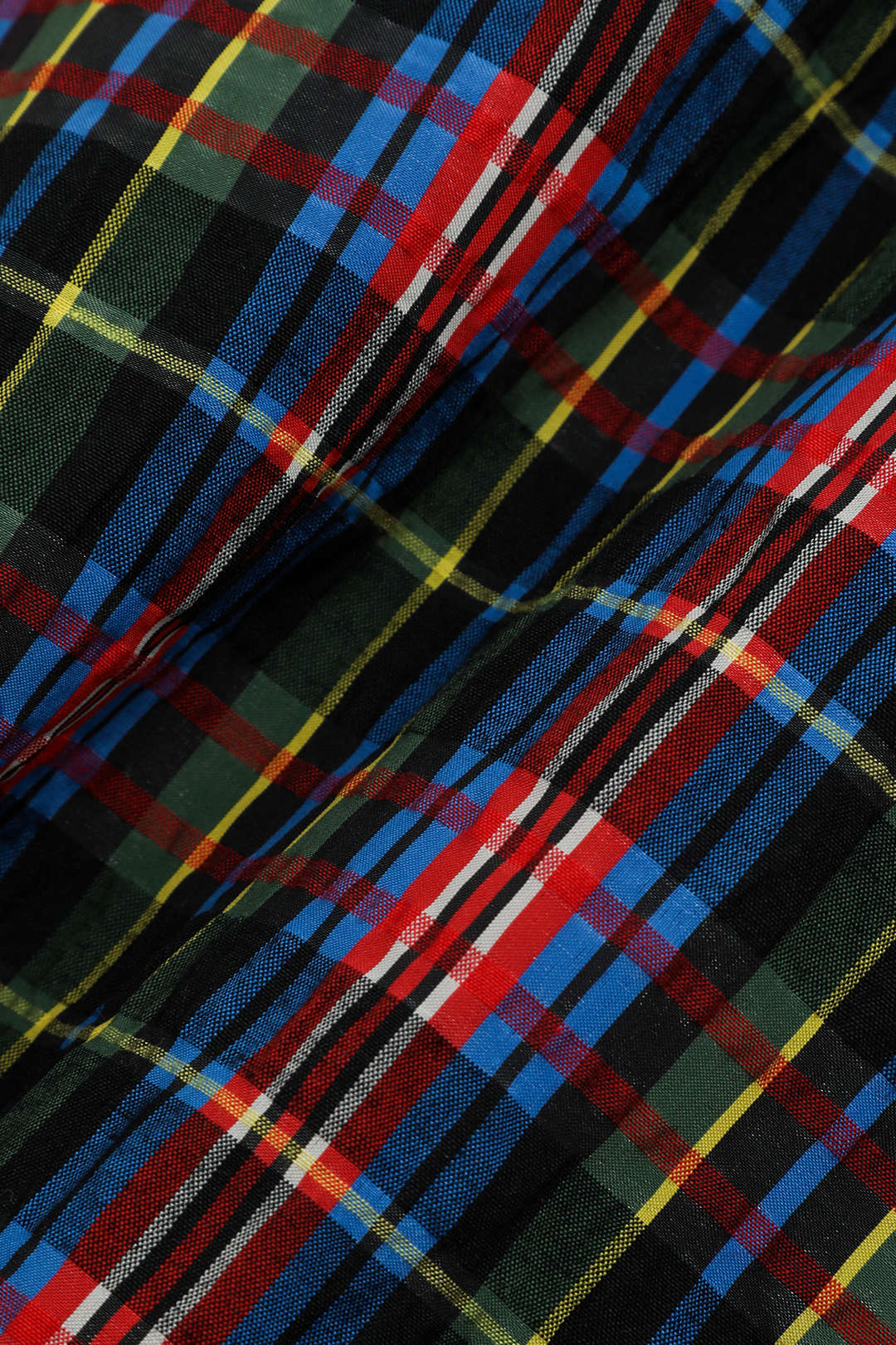 חצאית מידי משובצת עם גזרה מחויטת 