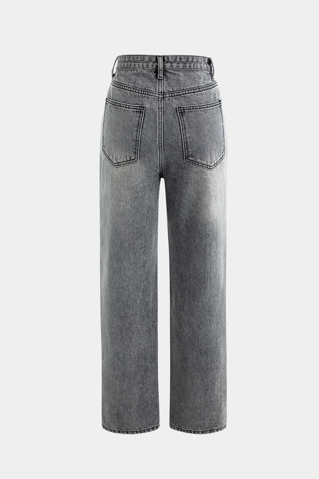 Pantalones De Lino Con Cintura Asimétrica Y Pierna Recta
