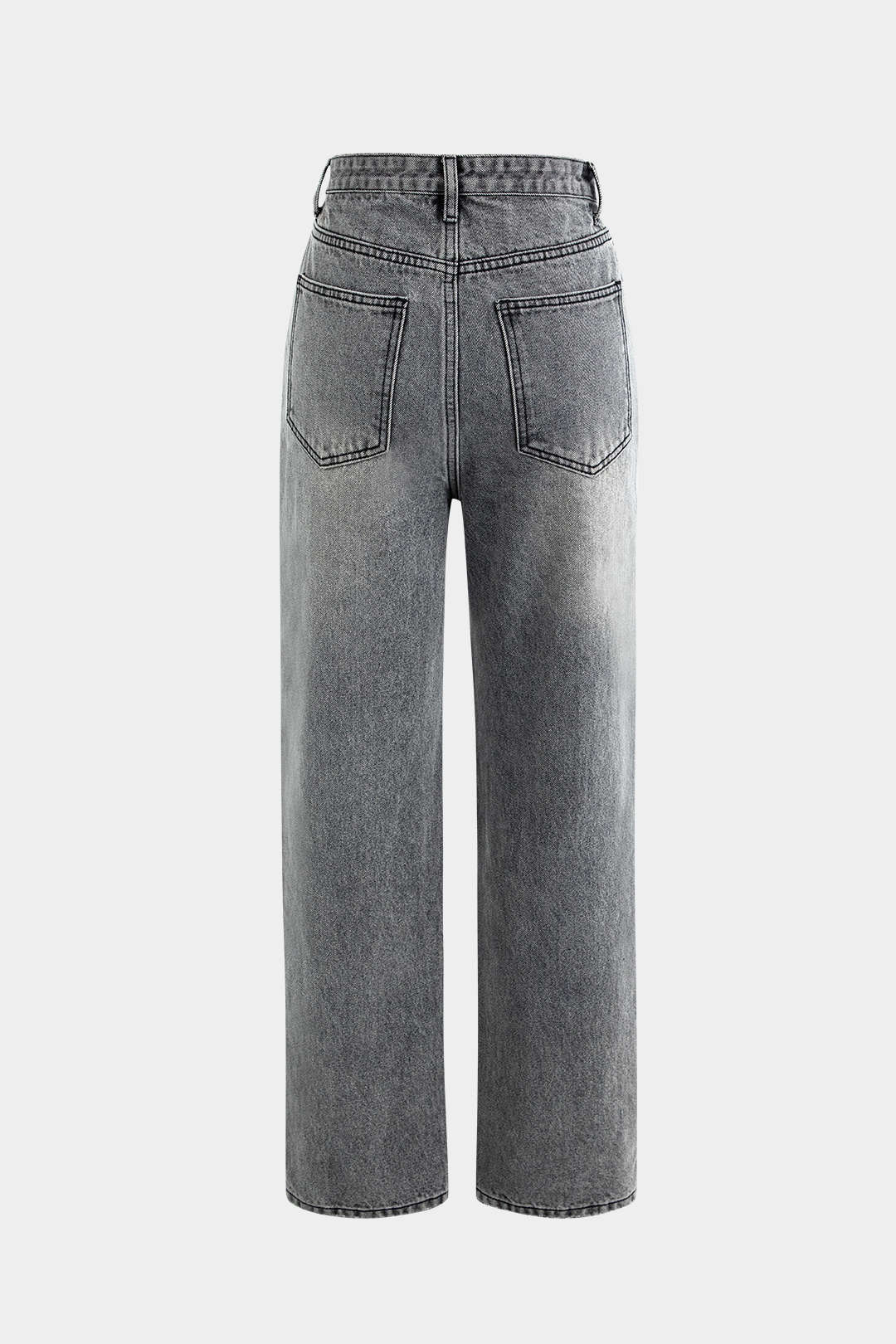 Pantalones De Lino Con Cintura Asimétrica Y Pierna Recta