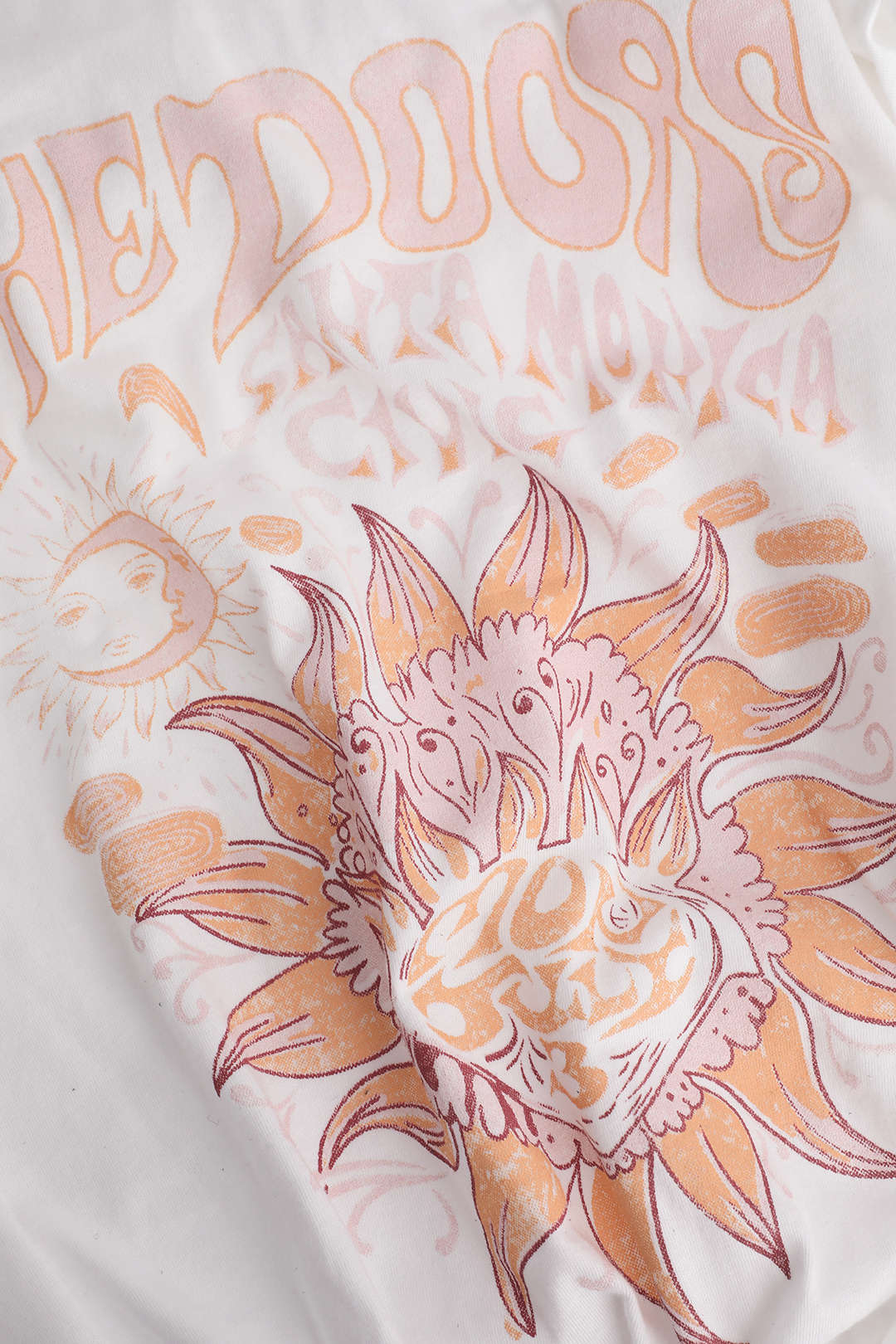 Camiseta Estampada Floral Con Borde Nudo Manga Corta