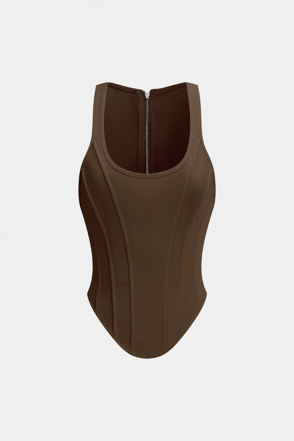 Corsé De Cordones Con Top Con Tirantes Silueta Definida