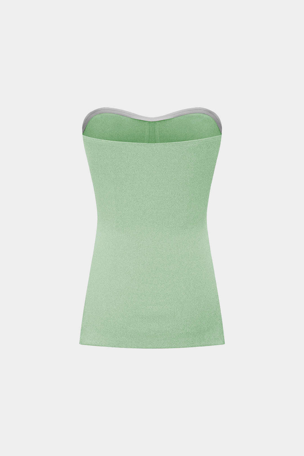 Conjunto Dos Piezas Top Sin Tirantes Y Shorts De Punto