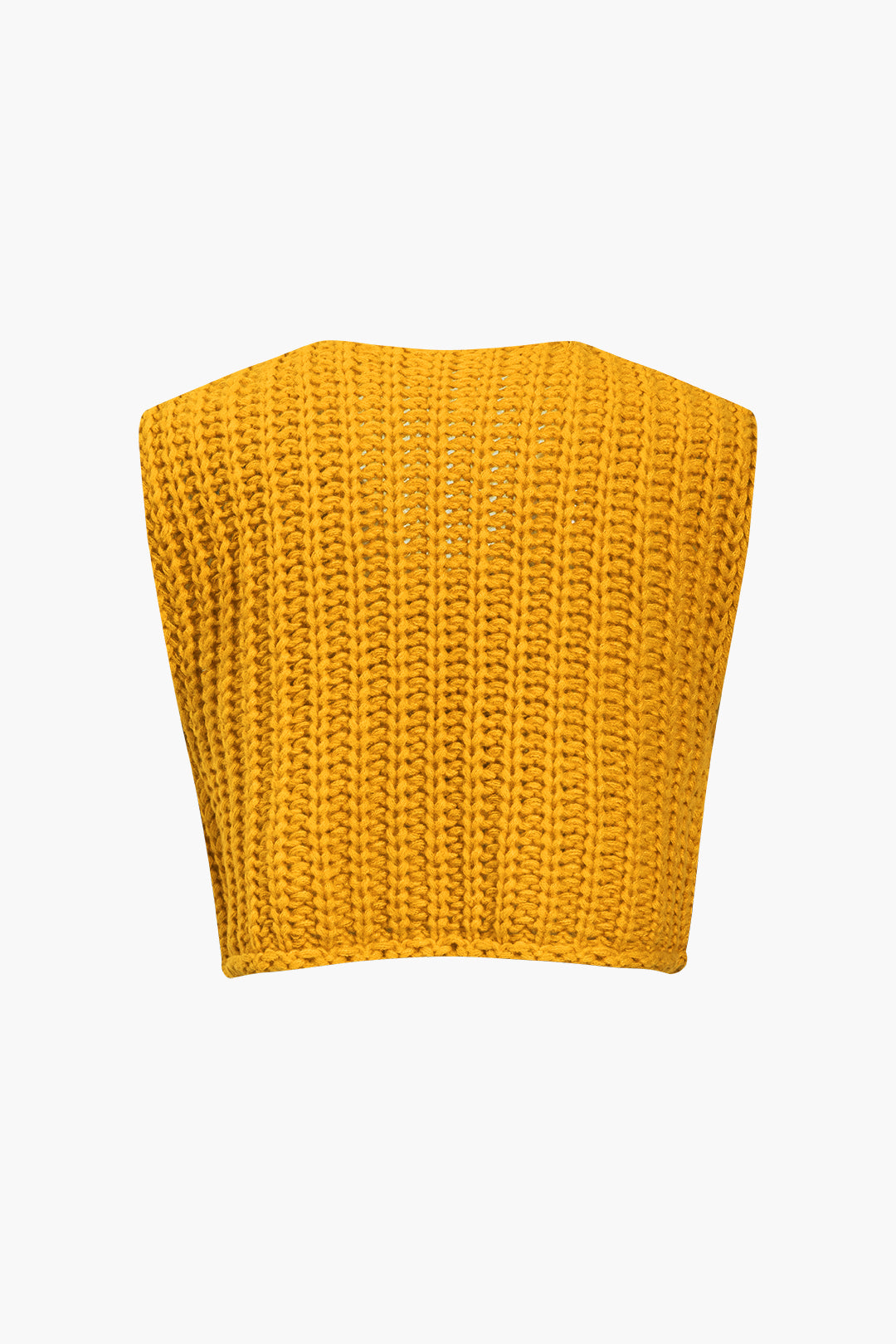 Chaleco de Punto Liso con Botones para Diario Elegante