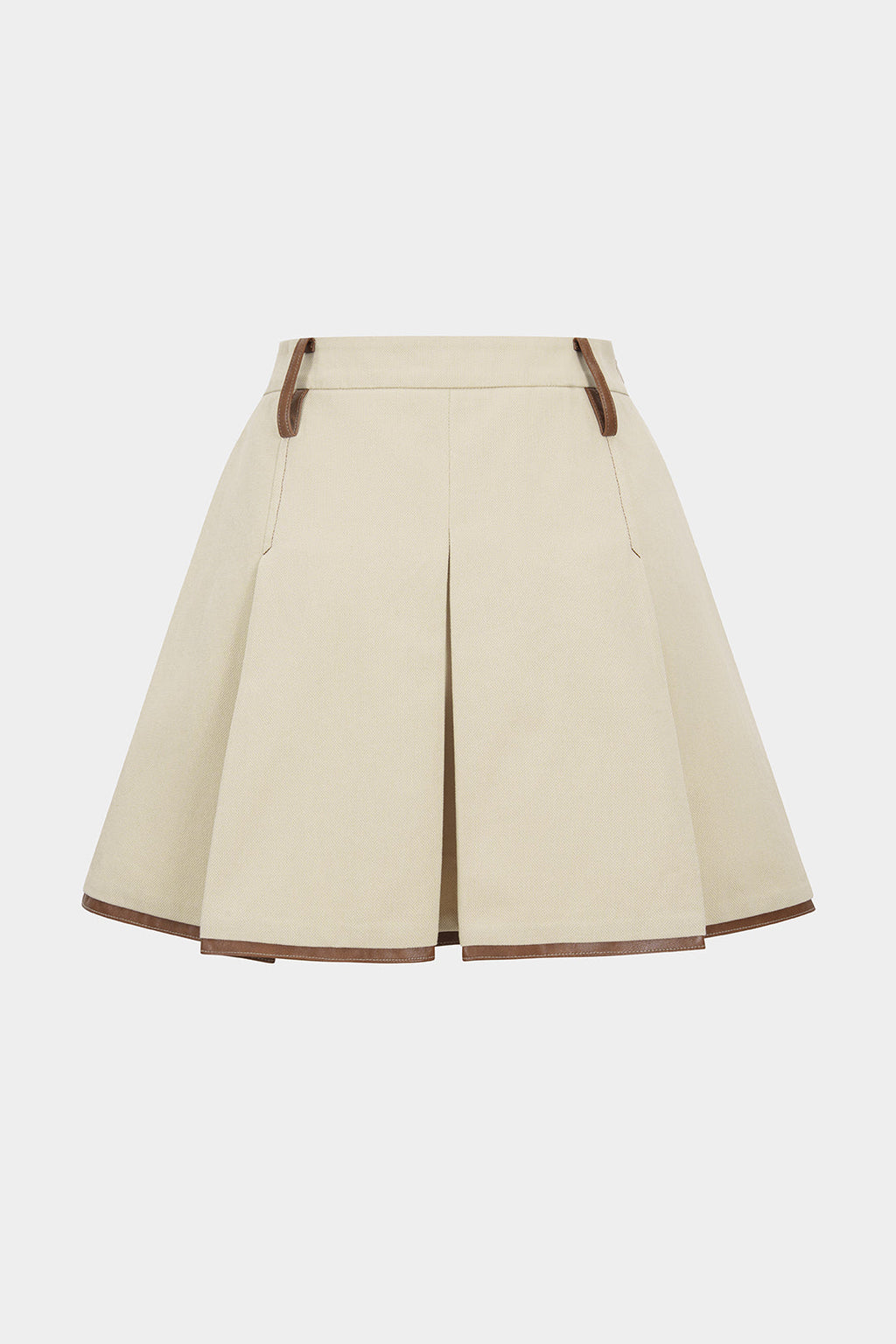 חצאית מיני קפלים מנוגדת 