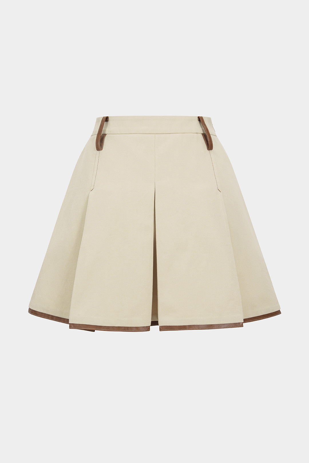 חצאית מיני קפלים מנוגדת 