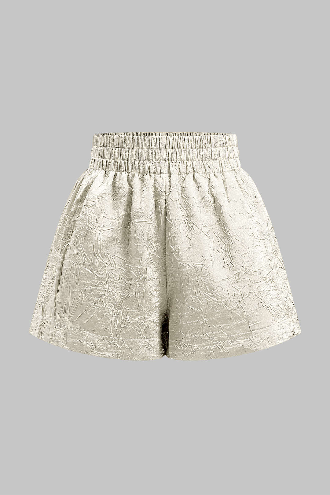 Shorts Plisados De Crepé Estampados Para Uso Diario
