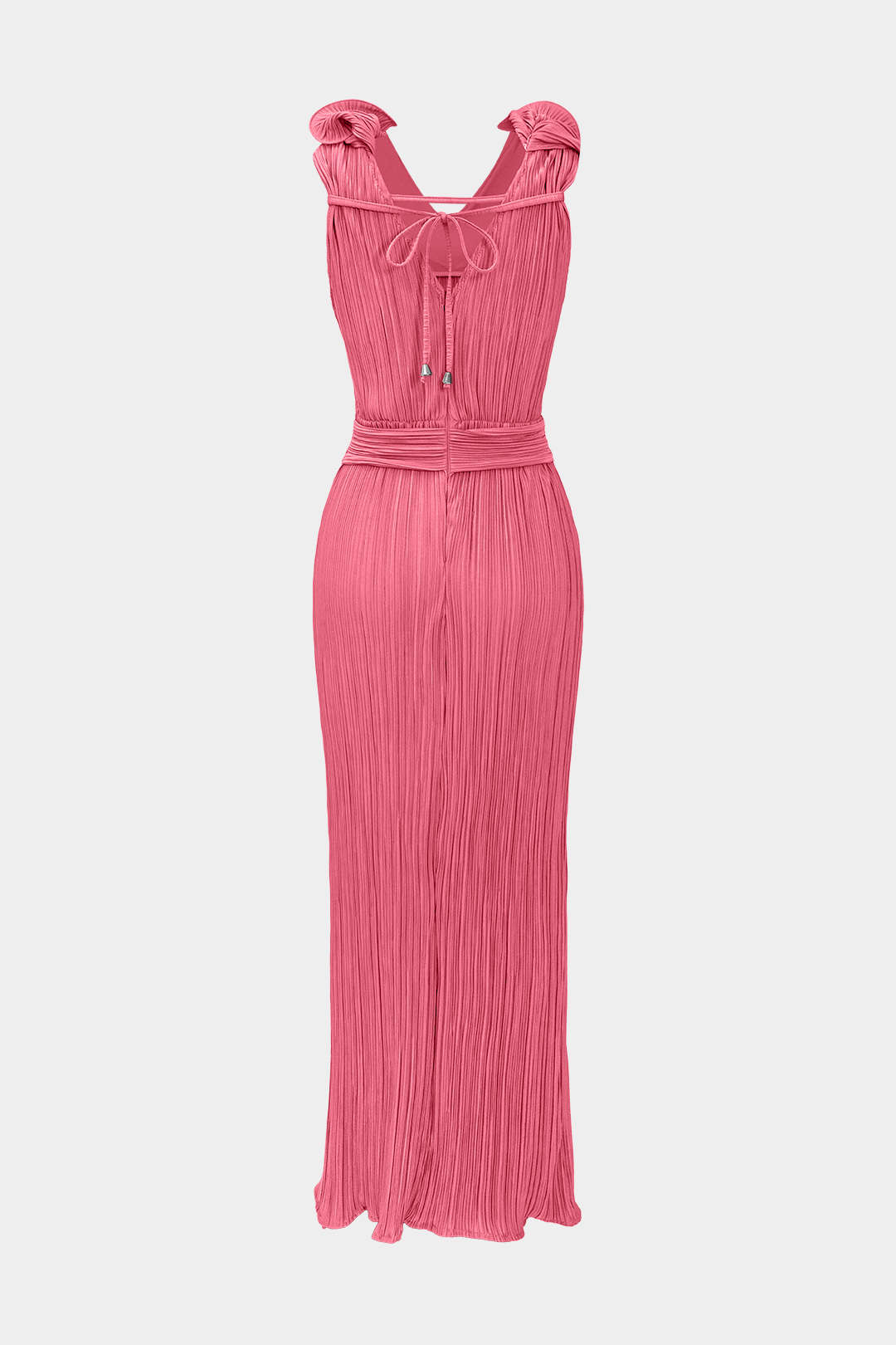 Vestido Midi Con Cuello En V Y Textura Floral 3D Sutil