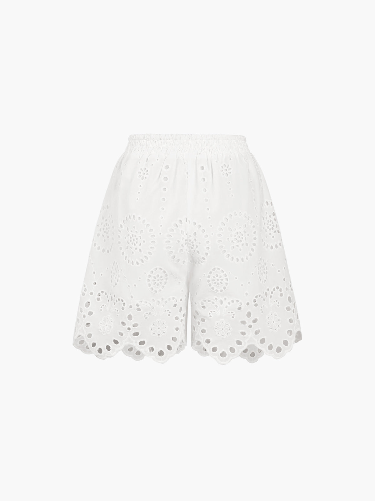 Shorts De Algodón Cintura Alta Casuales Verano Hogar