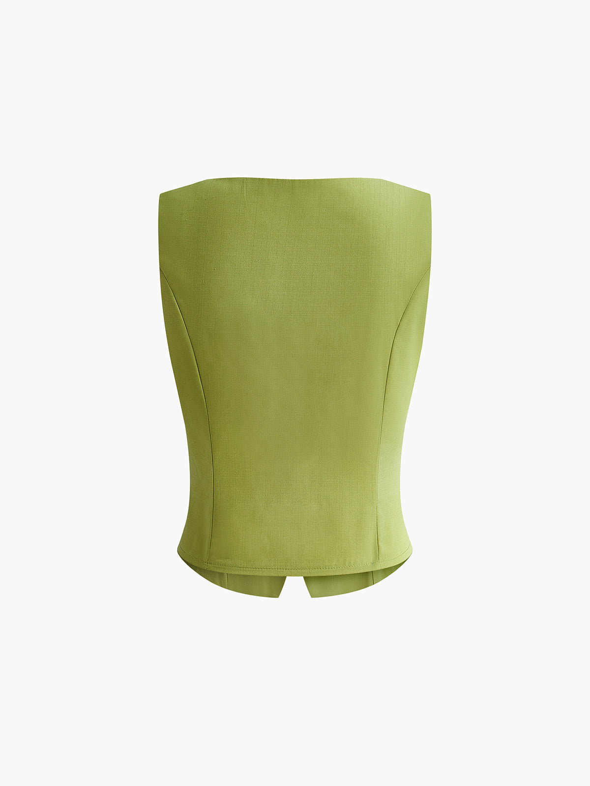 Conjunto De Shorts Plisados Asimétrico Verde Para Mujeres