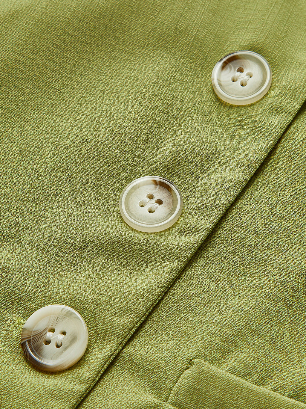 Conjunto De Shorts Plisados Asimétrico Verde Para Mujeres