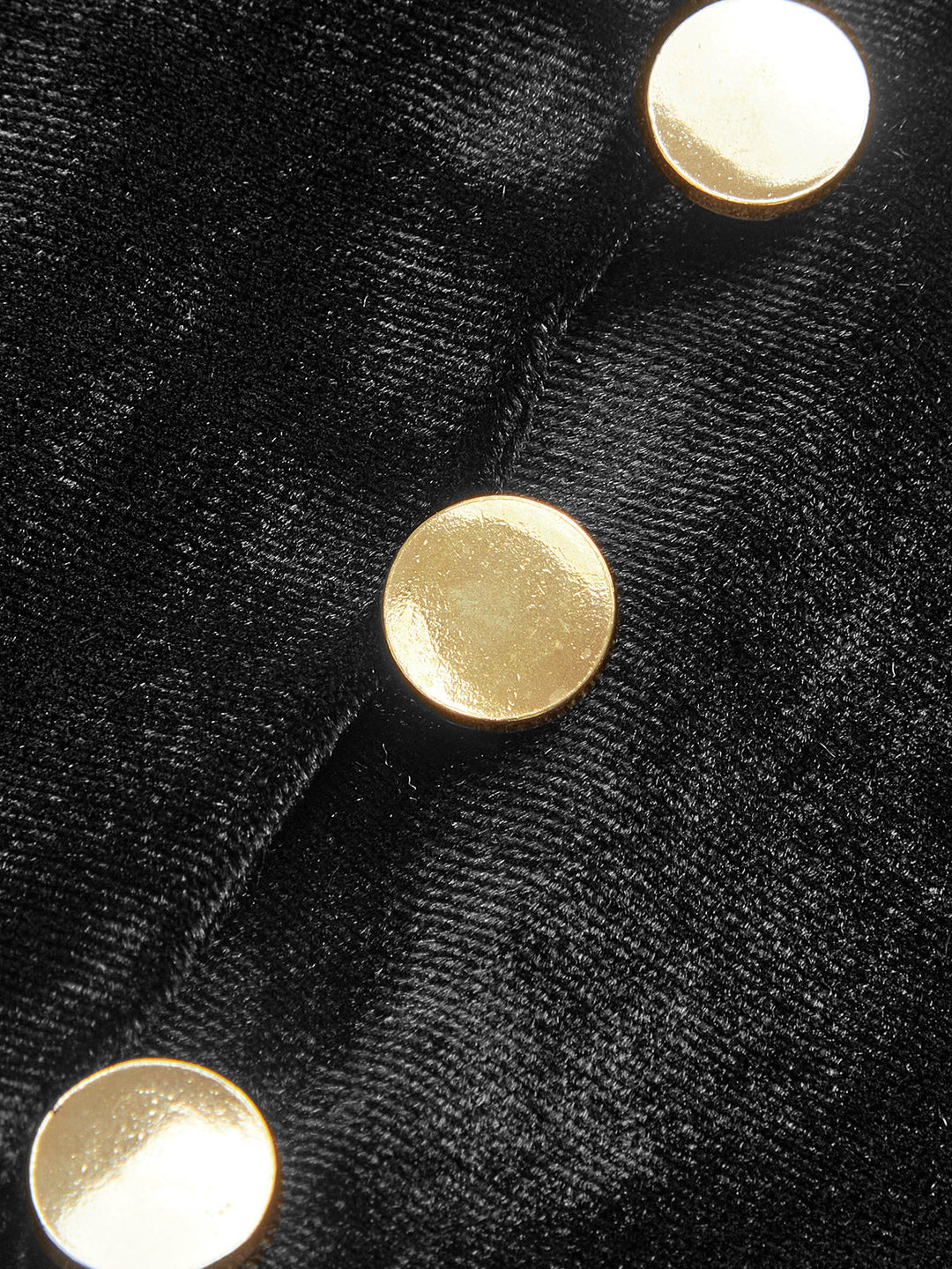 Blusa de Terciopelo Malva con Botones Dorados y Escote en V