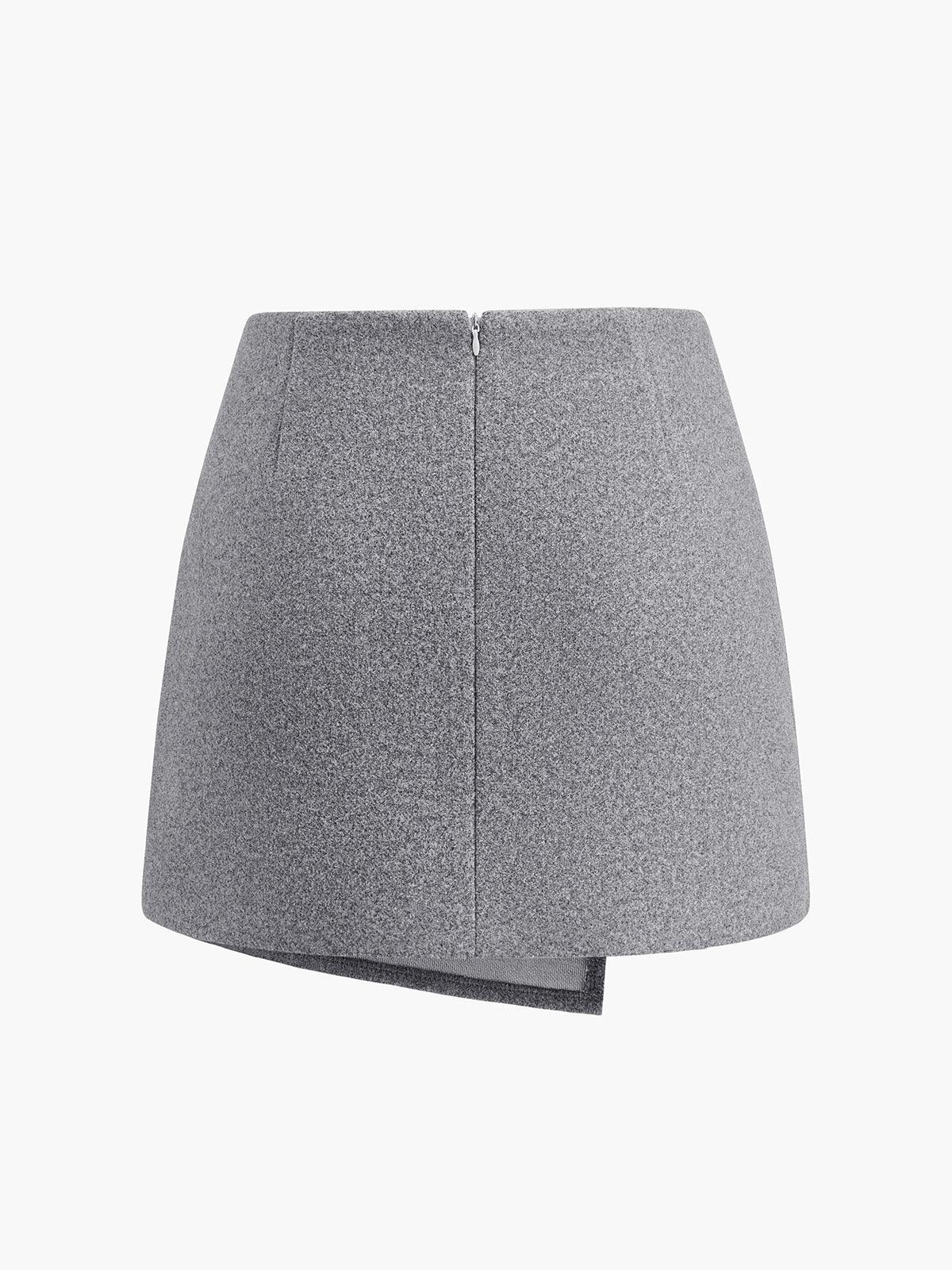 Falda Mini Negra Minimalista Para Uso Diario Versátil