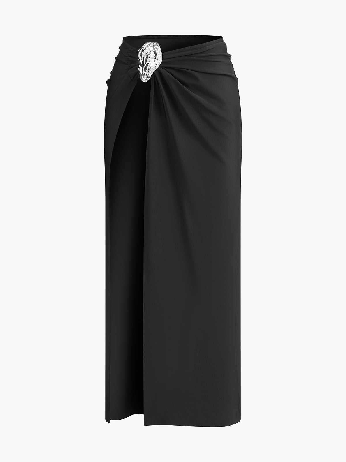 Falda Pareo Elegante Con Accesorios Metálicos Chic Estilo