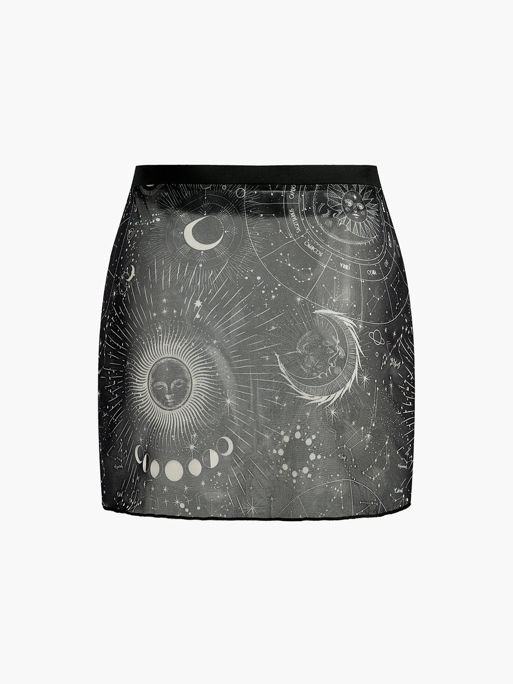 Falda Impresa Con Diseño Celestial Para Vacaciones