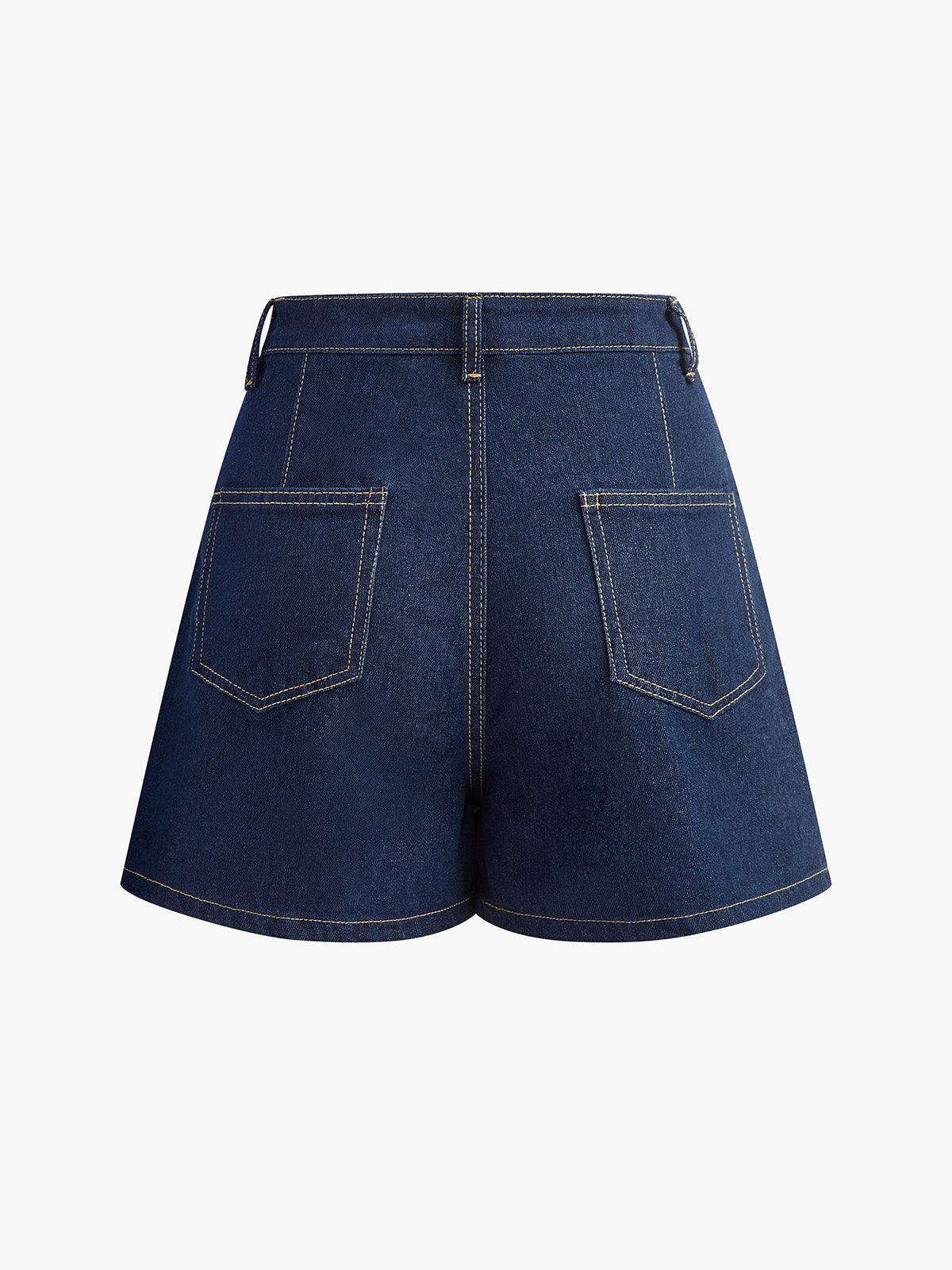 Conjunto Denim de Shorts con Bolsillos para Diario Moderno
