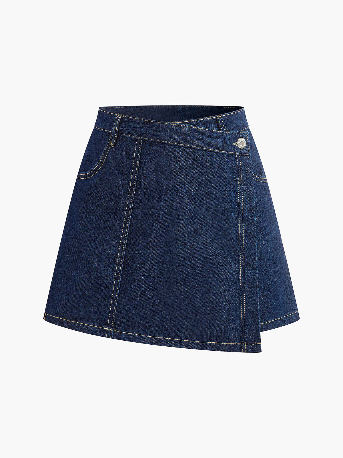 Conjunto Denim de Shorts con Bolsillos para Diario Moderno