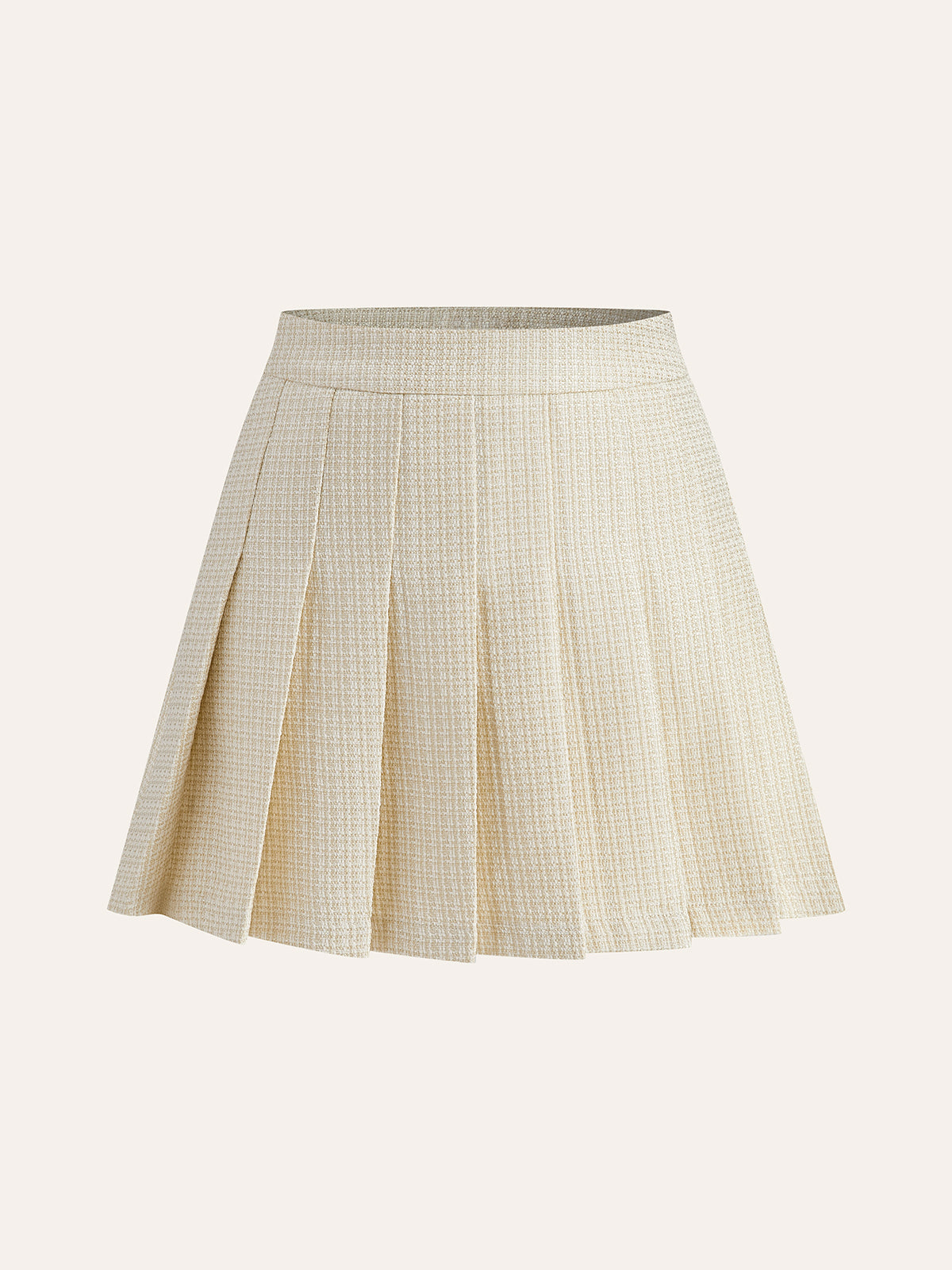 Falda Midi Con Cintura Media Y Volantes Con Cierre Frontal