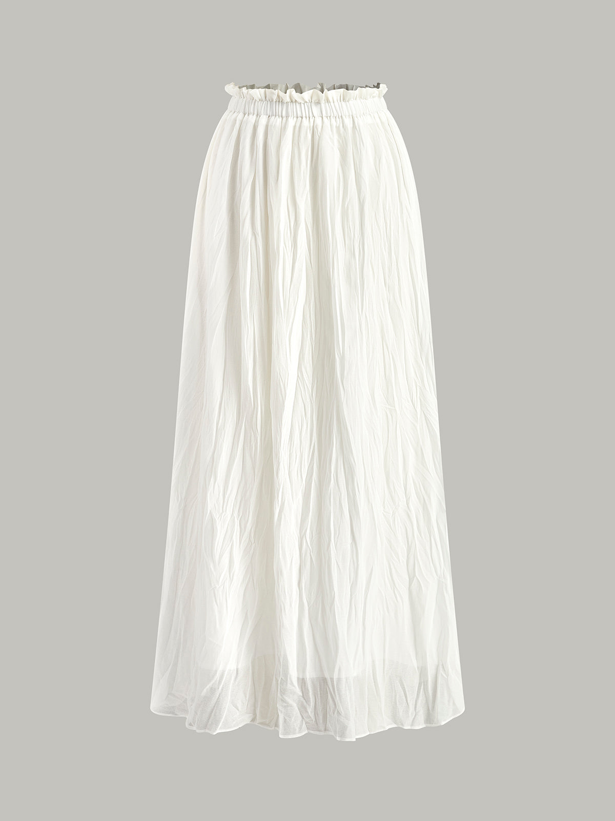 Falda Maxi Plisada Con Cintura Elástica Cómoda Para Ti