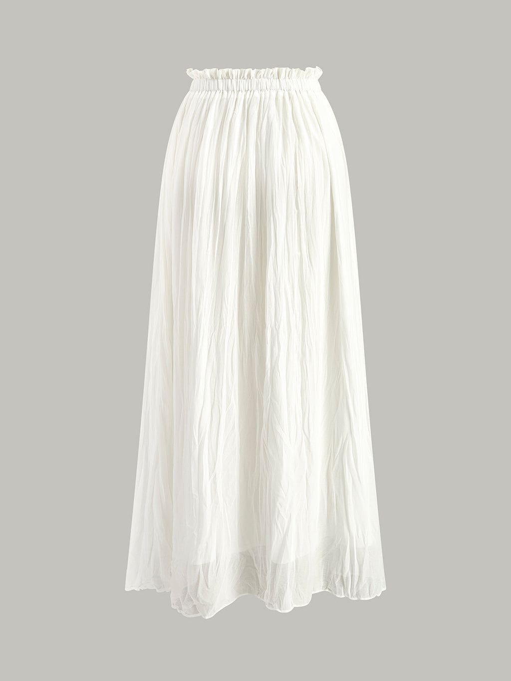 Falda Maxi Plisada Con Cintura Elástica Cómoda Para Ti