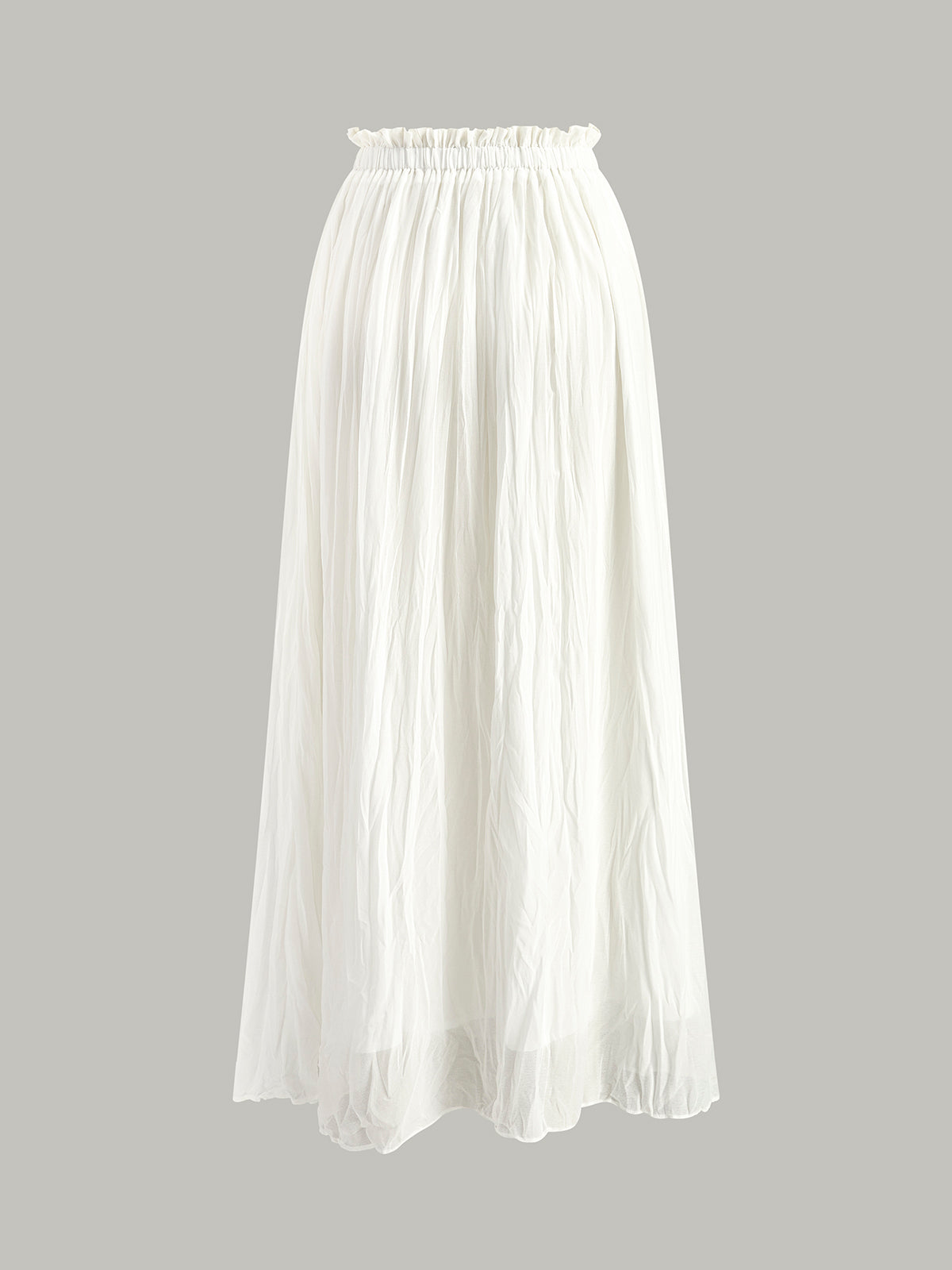 Falda Maxi Plisada Con Cintura Elástica Cómoda Para Ti
