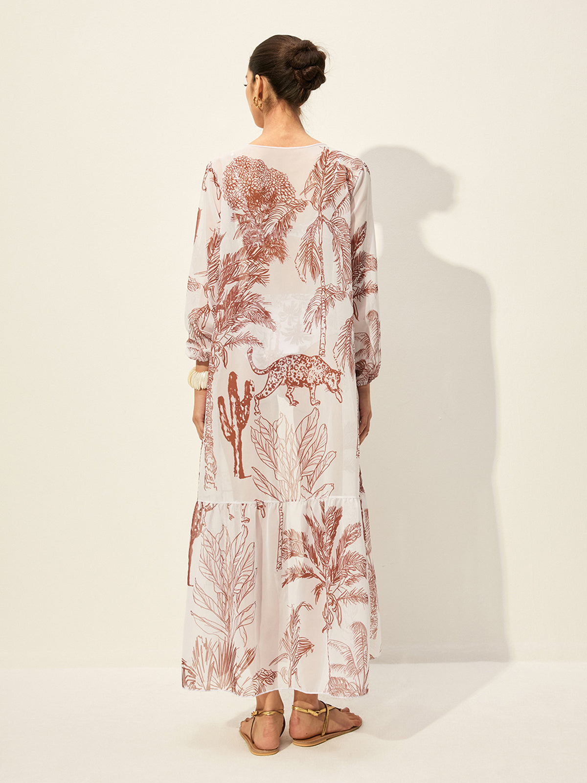 Falda Maxi Estampado Floral Chic Verano Relajado Ligero