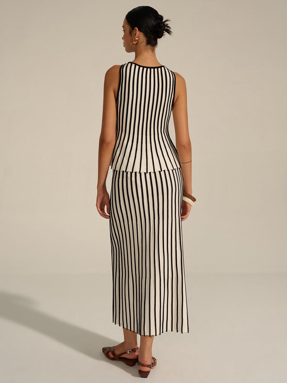 Conjunto Dos Tonos de Punto con Textura Suave y Elegante