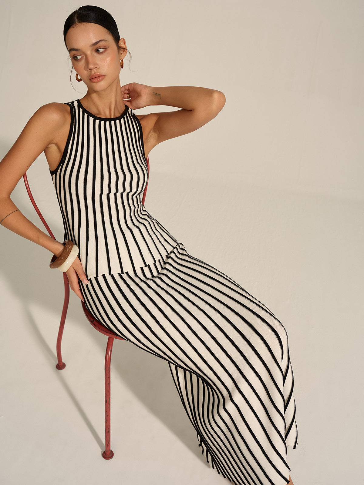 Conjunto Dos Tonos de Punto con Textura Suave y Elegante