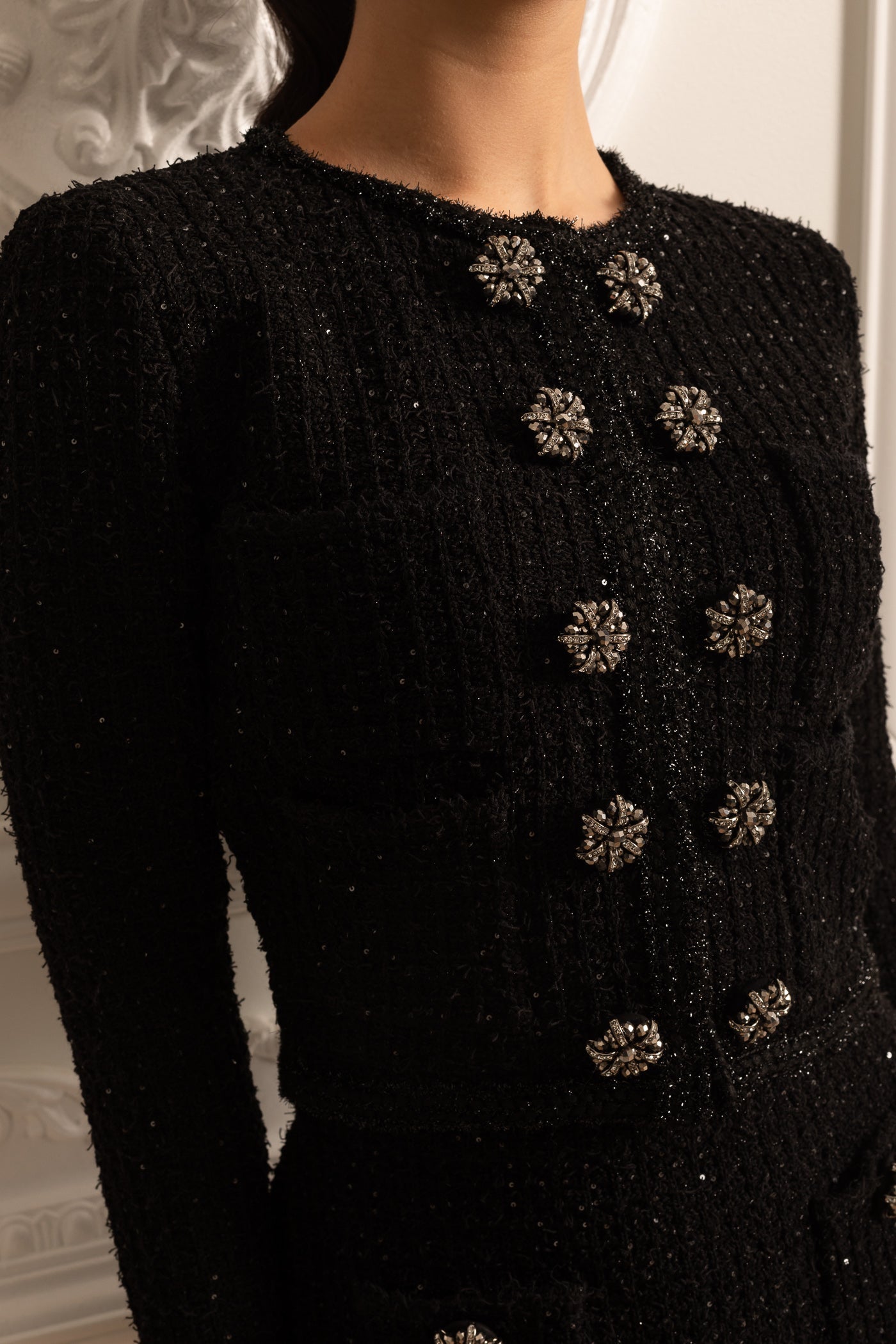 Conjunto Coordinado Chaqueta Manga Larga Y Minifalda Punto