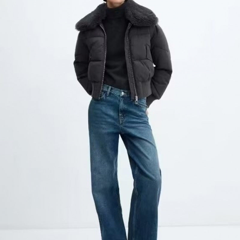 Abrigo Minimalista Gris Oscuro Cintura Elegante Mujer