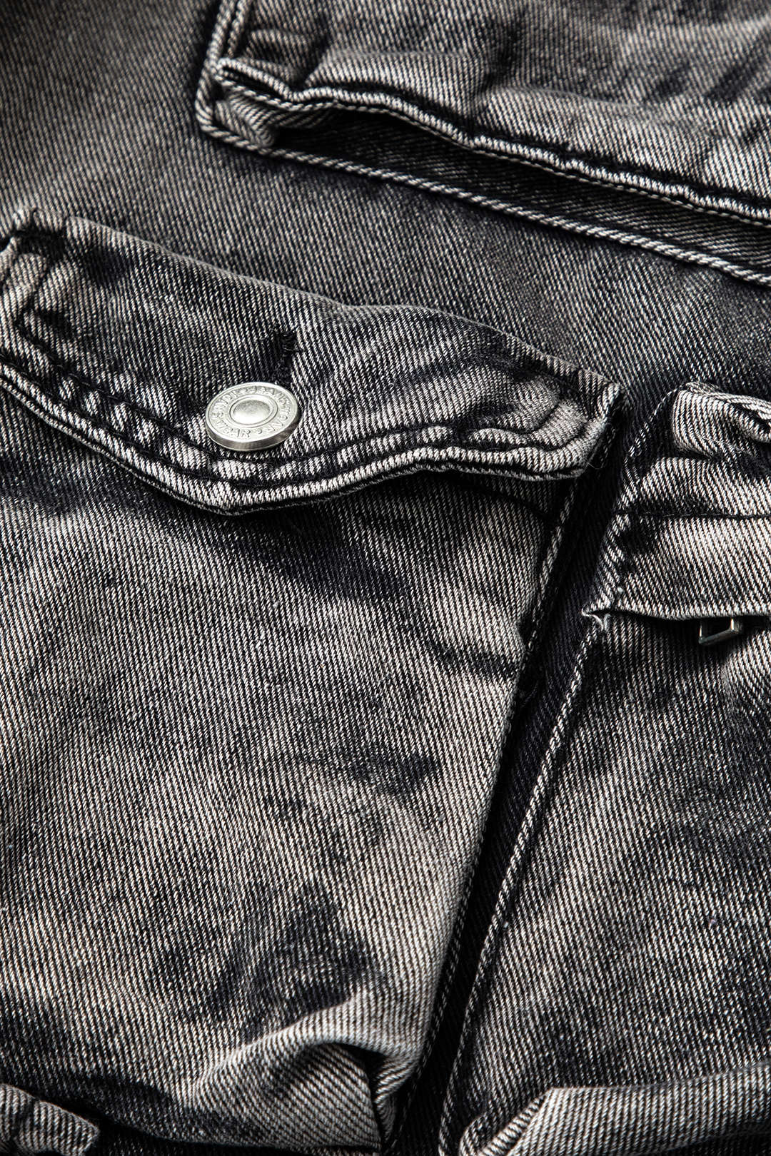 Jeans Cargo De Pierna Ancha Con Ombre Y Bolsillos Multiples