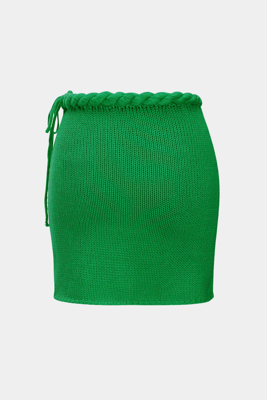 Falda Tejida Con Cordón De Silueta Elegante Y Fluida Suave