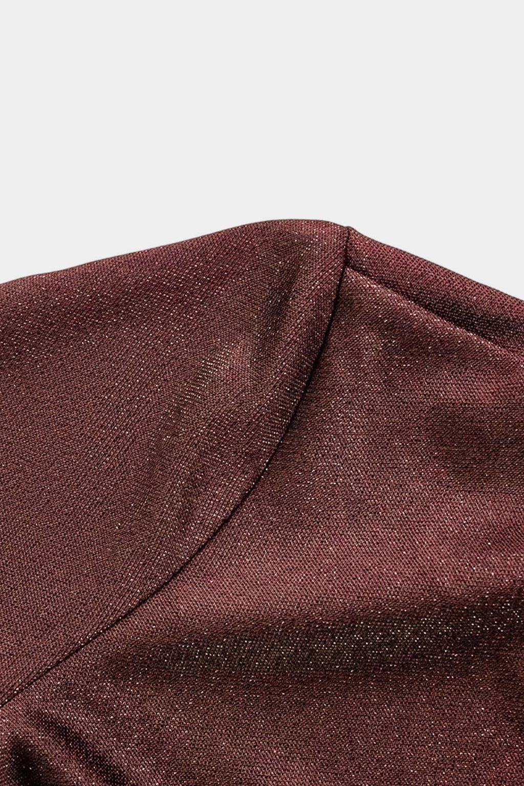 שמלת מידי א-סימטרית עם צווארון קפלים ושרוולים ארוכים 