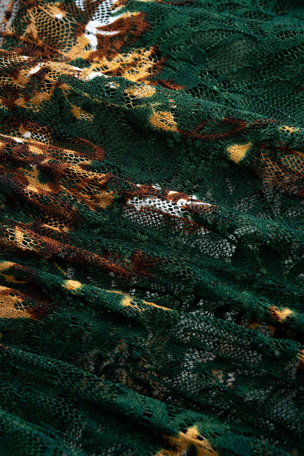 Floral Print Sheer Underwire Long Sleeve Bodysuit