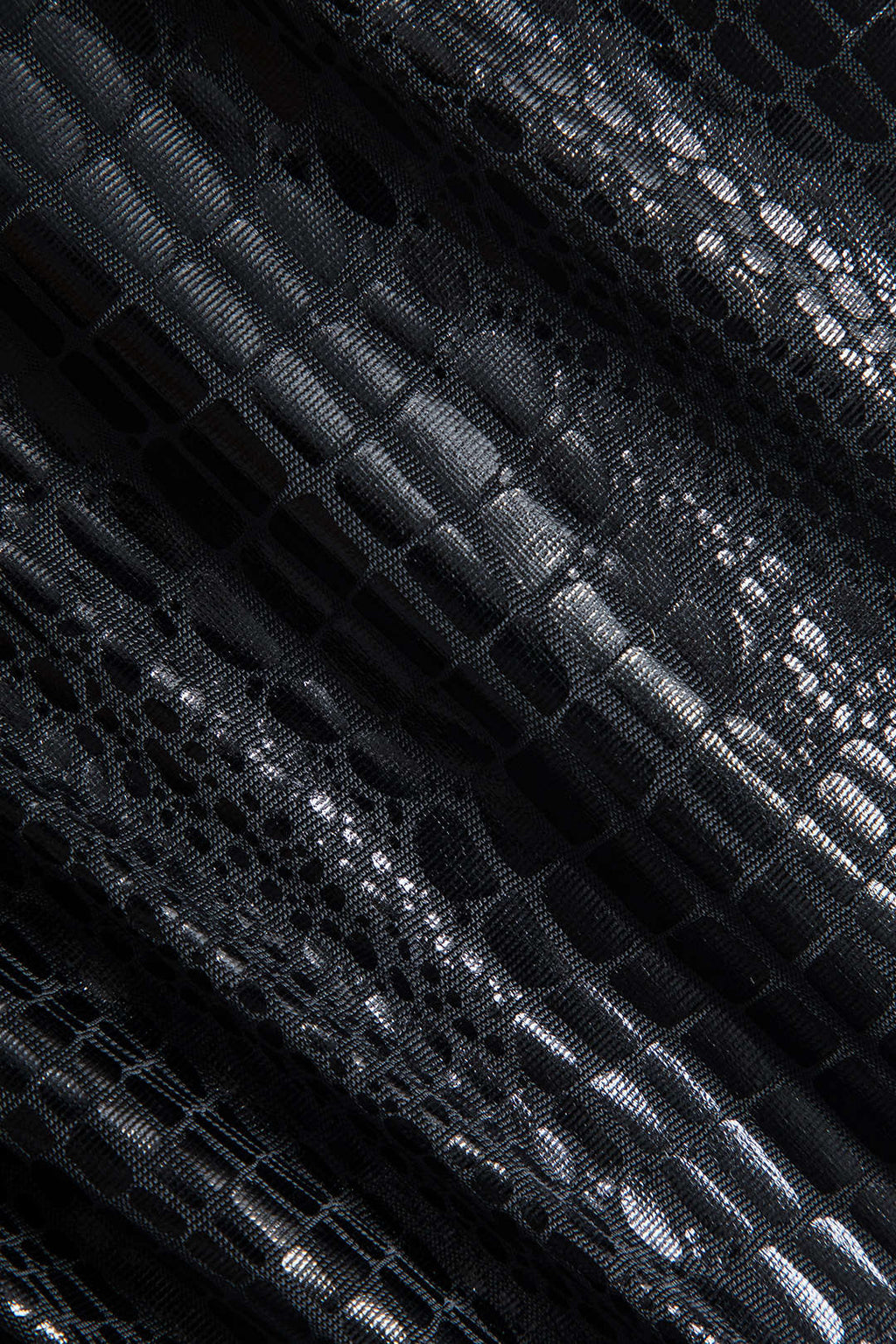 שמלת מקסי עם שרוולים ארוכים וטלאים דמוי עור 