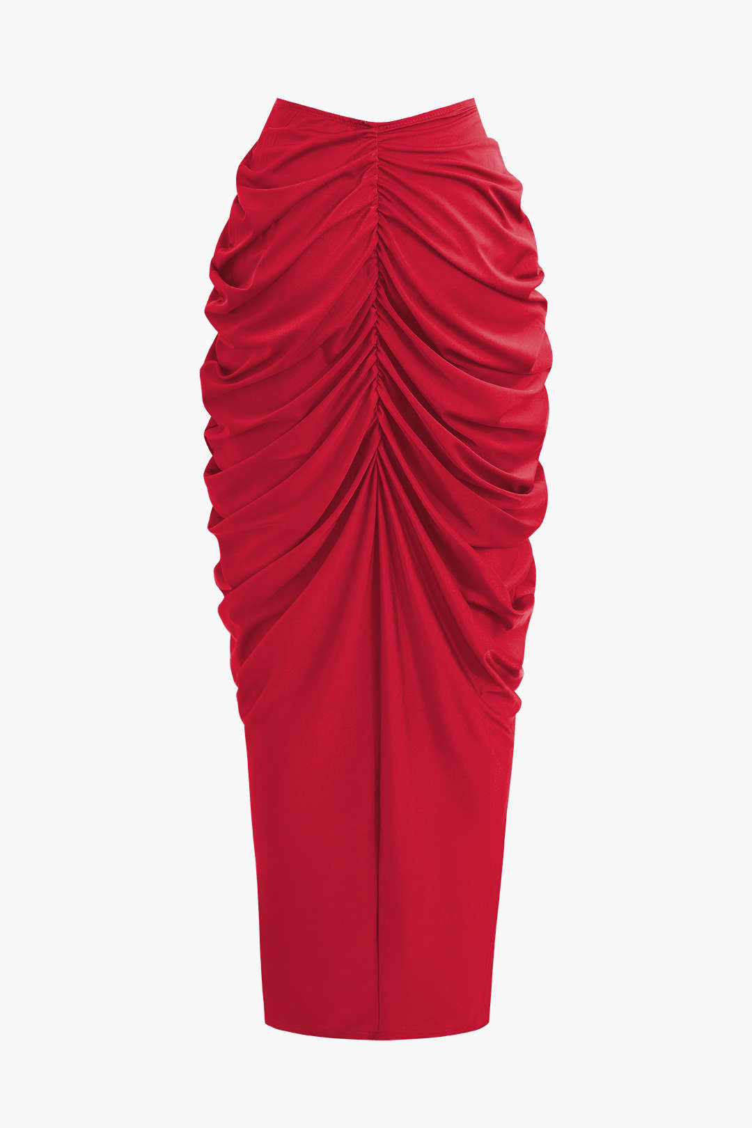 Conjunto Blusa Cuello En V Falda Maxi Cintura En V Elegante