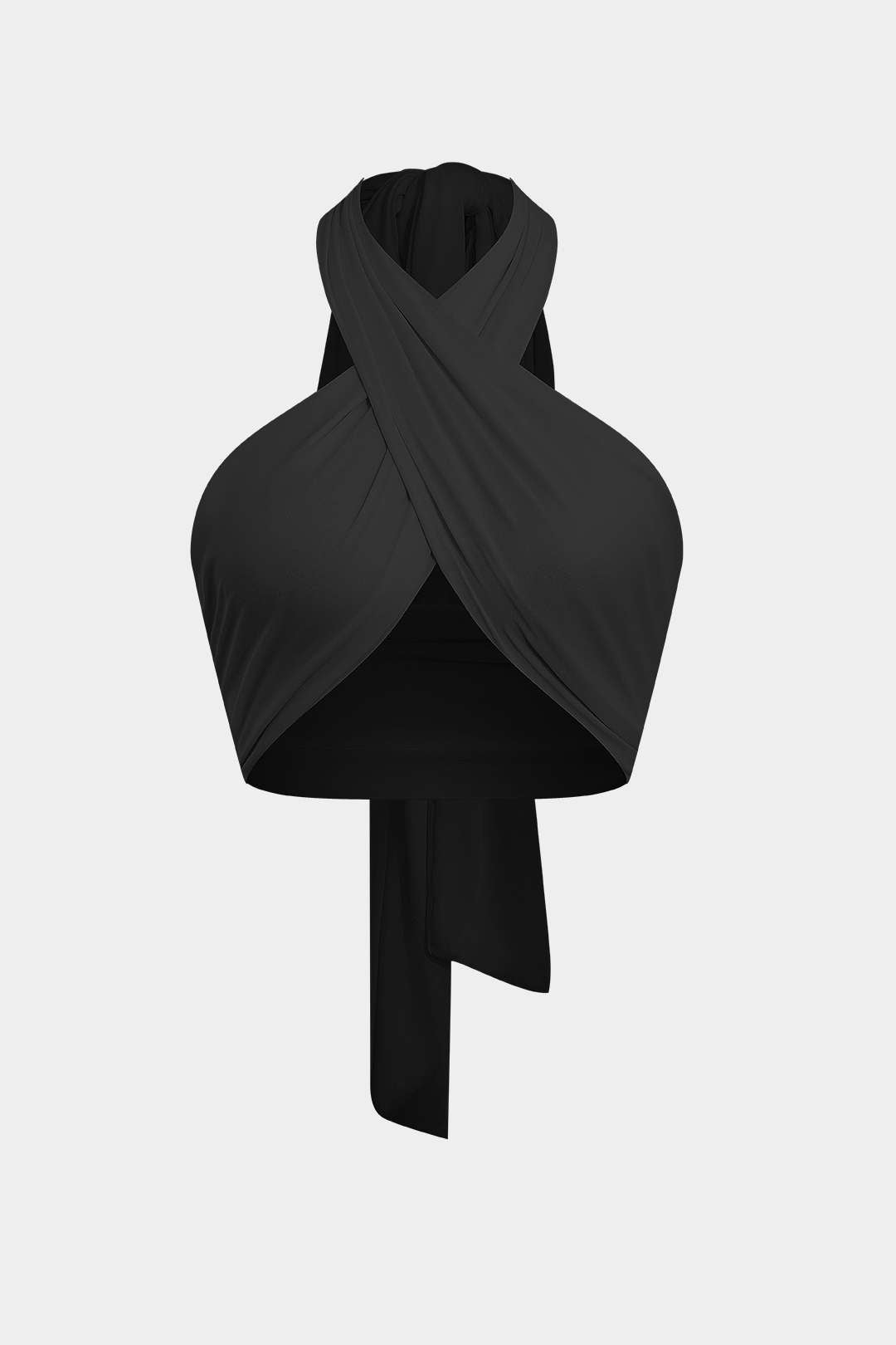 Top Halter Con Tirantes Espalda Cruzada Para Mujer Diario