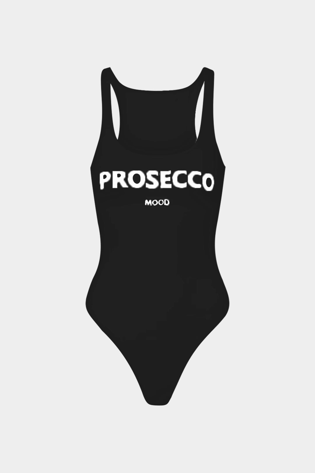 Bodysuit Sin Mangas Con Impresión De Letras Elegante