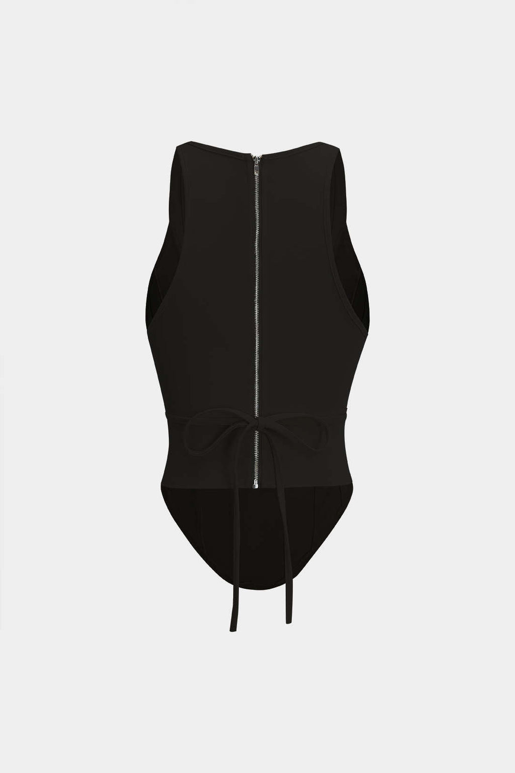 Corsé De Cordones Con Top Con Tirantes Silueta Definida