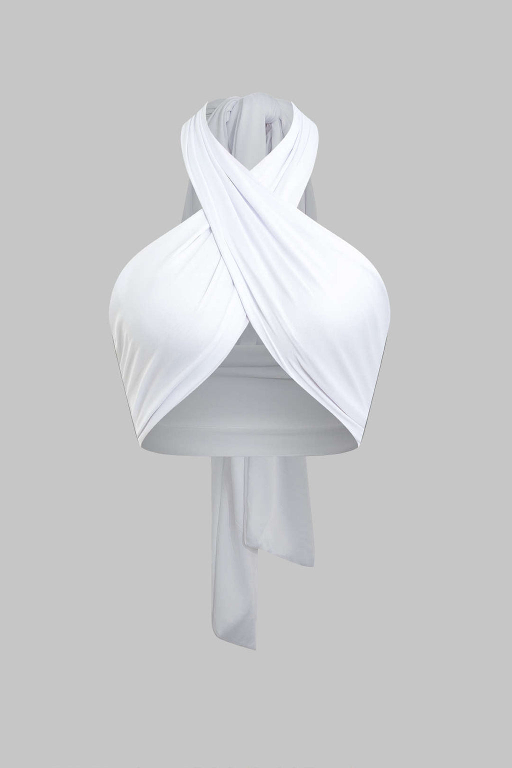 Top Halter Con Tirantes Espalda Cruzada Para Mujer Diario