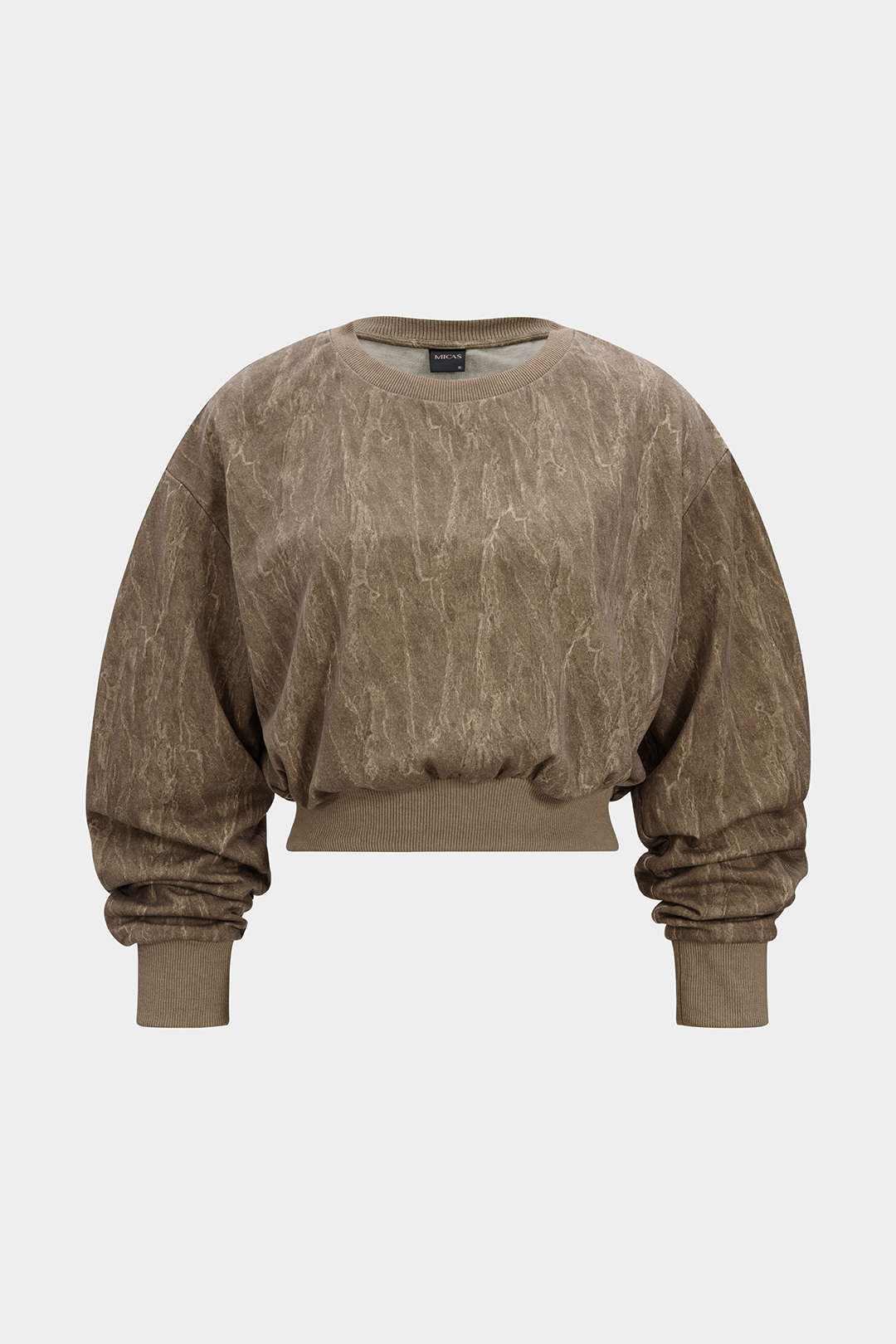 Washed Round Neck Sweatshirt