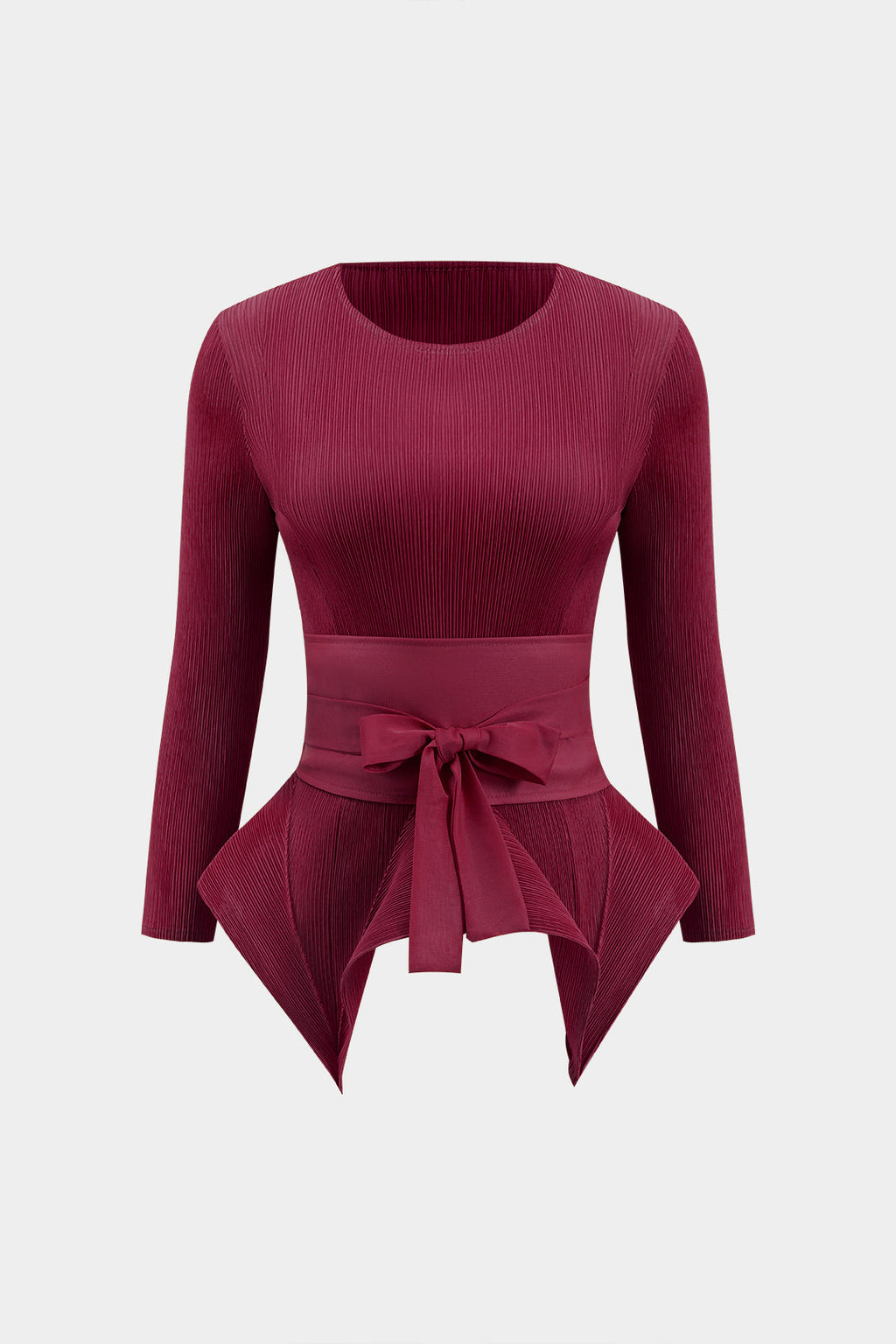 Conjunto Dos Piezas Blusa Cuello Lazo Y Falda Plisada