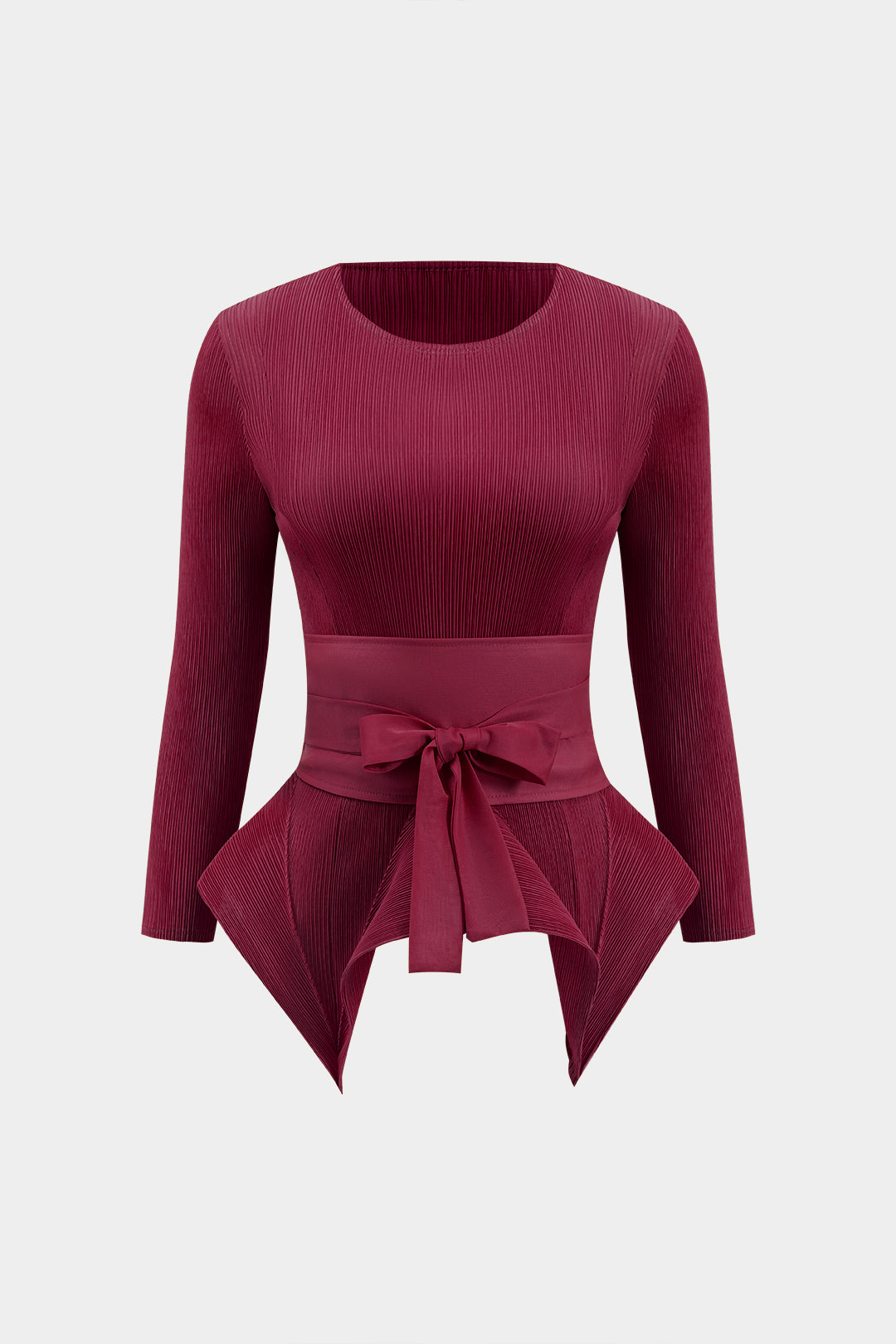 Conjunto Dos Piezas Blusa Cuello Lazo Y Falda Plisada