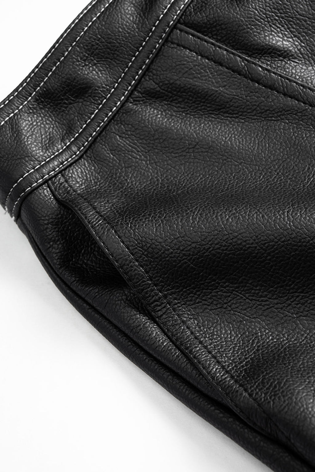 חצאית חצאית גבוהה דמוית עור 