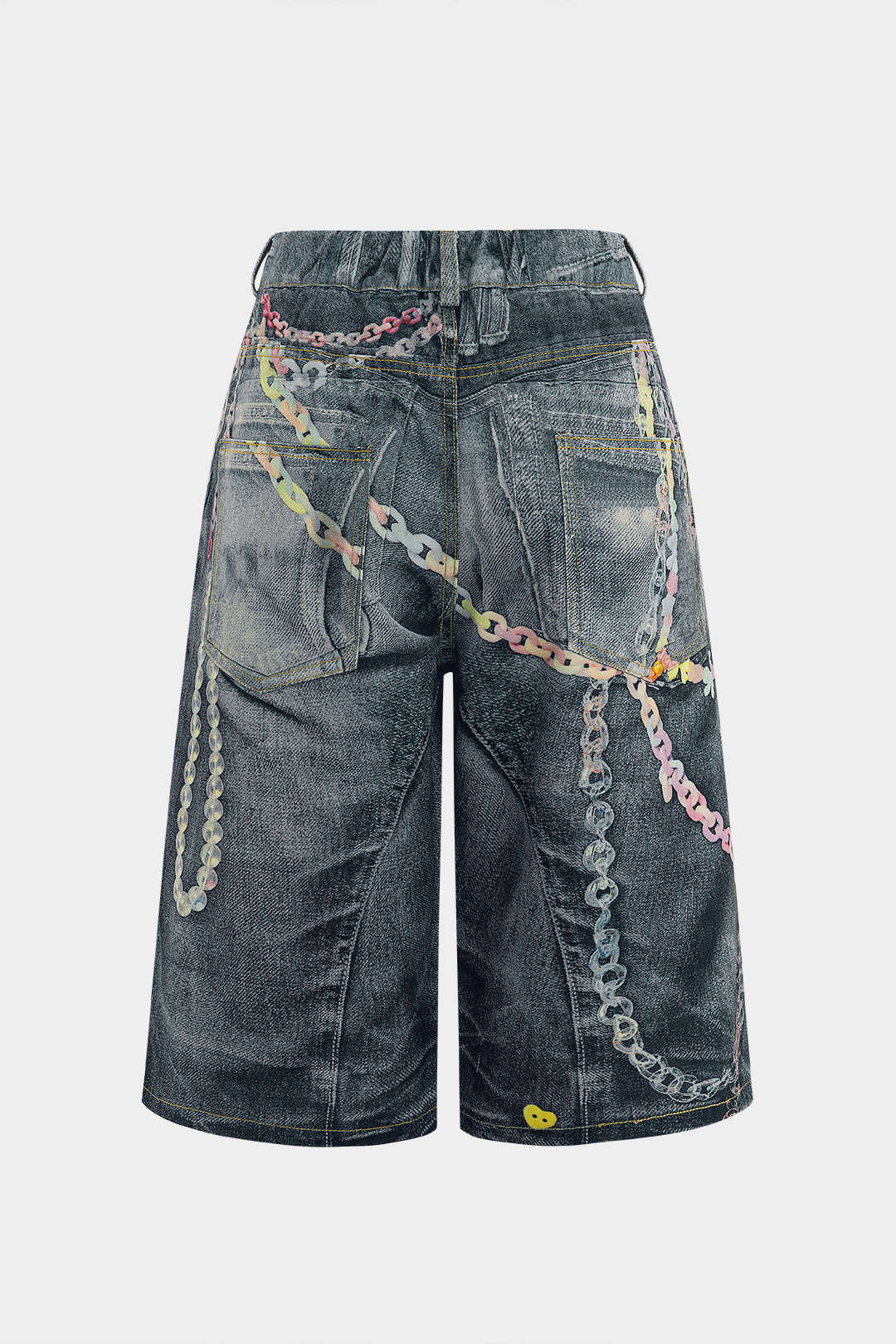 Shorts Anchos De Cadena Para Mujer Verano Elegante