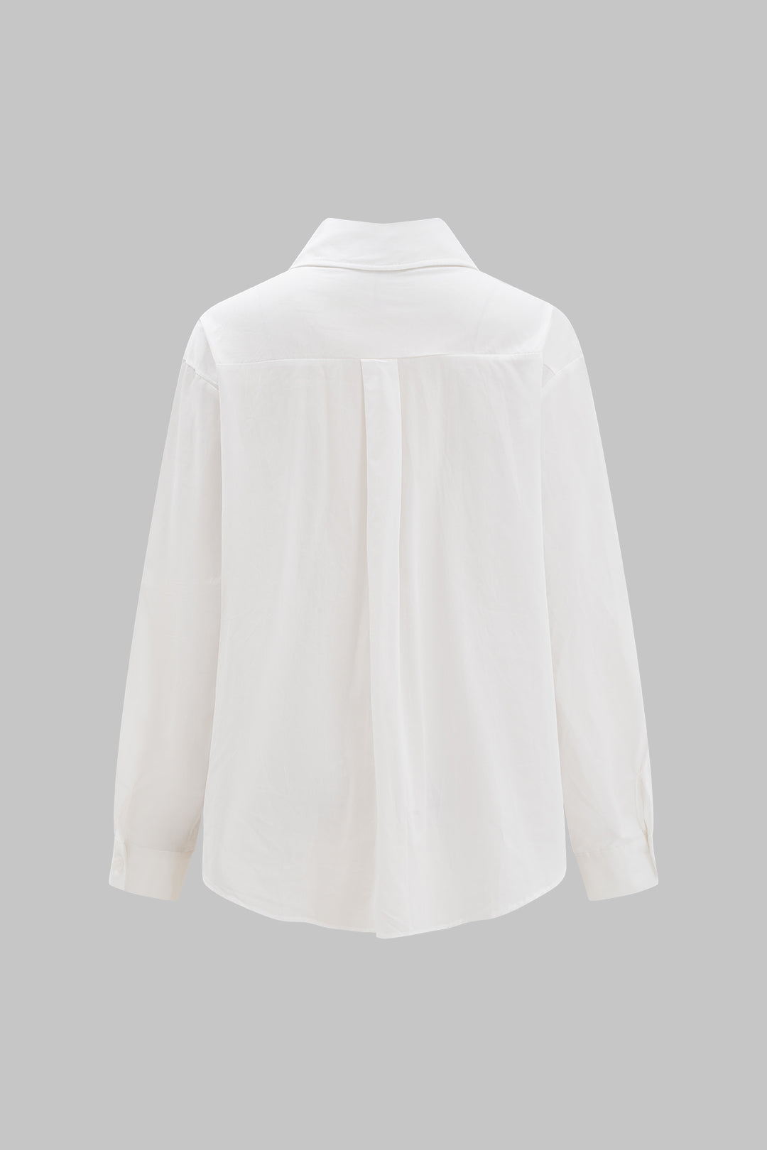Camisa de Manga Larga con Patrón Floral Tridimensional
