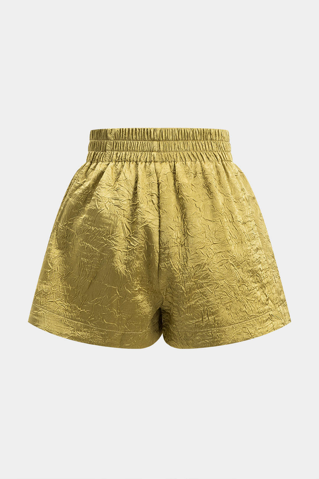 Shorts Plisados De Crepé Estampados Para Uso Diario